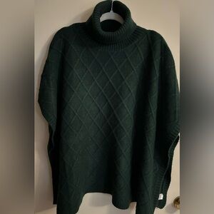Ann Taylor Loft turtleneck sweater Poncho. Size M/L.